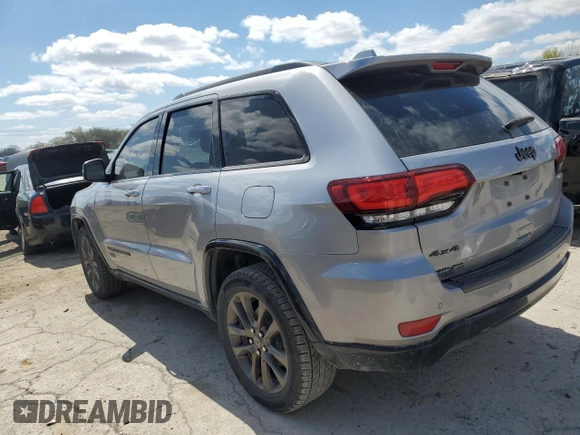 2016 Jeep Grand Cherokee Limited 75th Anniversary with VIN 1C4RJFBG2GC344181, listed as a Copart auction lot 53053525 with 138,726 mi miles and Salvage Title. Bid and sale history available at DreamBid. Image 2.