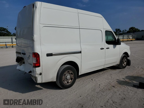 2020 Nissan NV Cargo S with VIN 1N6BF0LY9LN807128, listed as a Copart auction lot 61111855 with 111,074 mi miles and Non repairable. Bid and sale history available at DreamBid. Image 3.