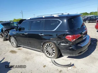 2015 Infiniti QX80 with VIN JN8AZ2NE9F9084032, listed as a Copart auction lot 56218324 with 146,152 mi miles and Salvage Title. Bid and sale history available at carsss.com. Image 2.