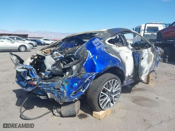 2015 Lexus RC 350 with VIN JTHSE5BC1F5001019, listed as a IAAI auction lot 41597871 with 1 mi miles. Bid and sale history available at carsss.com. Image 4.