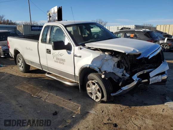 2008 Ford F-150 XL with VIN 1FTRF14V68KC10524, listed as a Copart auction lot 84461924 with 190,236 mi miles and Salvage Title. Bid and sale history available at carsss.com. Image 4.