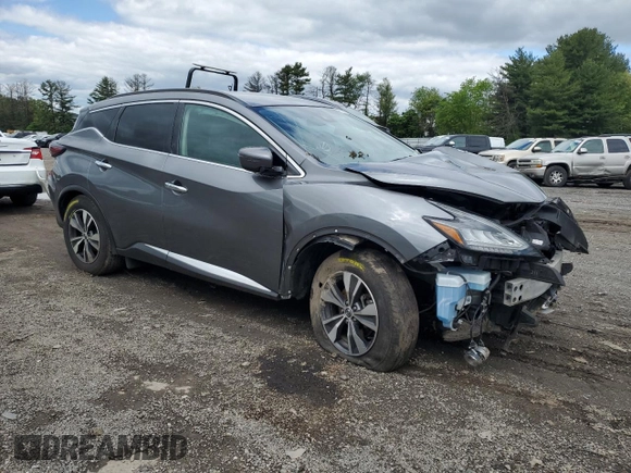 2021 Nissan Murano SV with VIN 5N1AZ2BS1MC139140, listed as a Copart auction lot 55604615 with 84,543 mi miles and Salvage title. Bid and sale history available at DreamBid. Image 4.