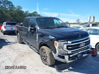 2022 Ford Super Duty F-250 SRW XL with VIN 1FT7W2B62NED69589, listed as a IAAI auction lot 41630757 with 98,748 mi miles. Bid and sale history available at carsss.com. Image 1.