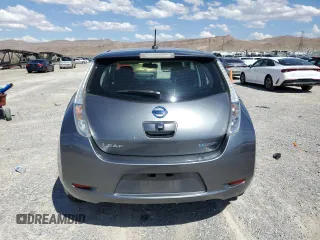 2015 Nissan LEAF SV with VIN 1N4AZ0CP1FC309007, listed as a Copart auction lot 63433853 with 75,480 mi miles. Bid and sale history available at carsss.com. Image 6.