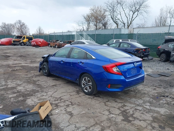 2018 Honda Civic LX with VIN 2HGFC2F59JH610350, listed as a IAAI auction lot 41892911 with 115,501 mi miles and . Bid and sale history available at DreamBid. Image 3.