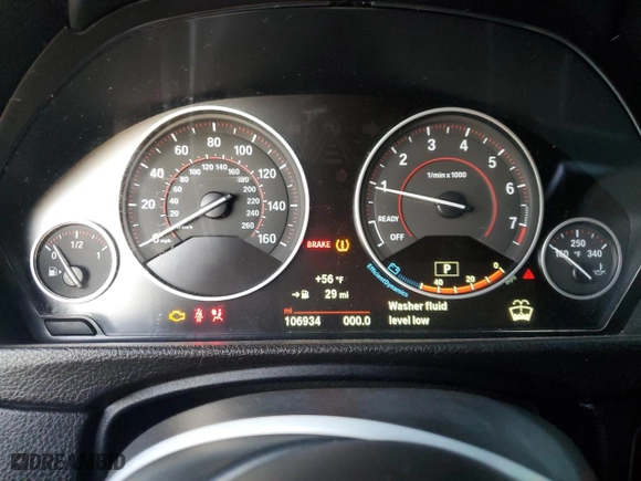2017 BMW 4 Series 430i with VIN WBA4F7C34HG788828, listed as a Copart auction lot 43574815 with 106,934 mi miles and Salvage Title. Bid and sale history available at carsss.com. Image 9.