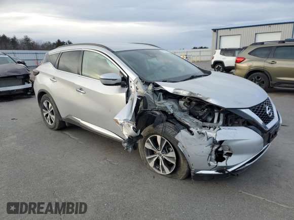 2021 Nissan Murano SV with VIN 5N1AZ2BS9MC109397, listed as a Copart auction lot 86987354 with 64,840 mi miles and Salvage Title. Bid and sale history available at DreamBid. Image 4.