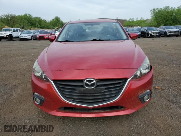 2014 Mazda 3 i Touring with VIN JM1BM1V7XE1195423, listed as a Copart auction lot 56702485 with 113,442 mi miles and Salvage title. Bid and sale history available at DreamBid. Image 5.
