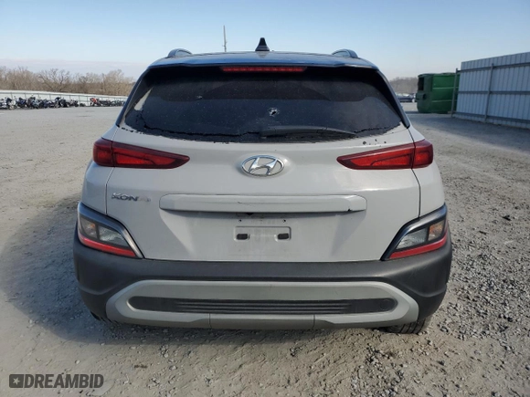 2023 Hyundai Kona SEL with VIN KM8K62AB5PU994355, listed as a Copart auction lot 41990005 with 61,392 mi miles and Salvage Title. Bid and sale history available at carsss.com. Image 6.