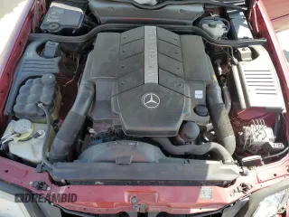 2001 Mercedes-Benz SL 500 with VIN WDBFA68F51F197134, listed as a Copart auction lot 55603755 with 115,826 mi miles and Salvage title. Bid and sale history available at DreamBid. Image 11.