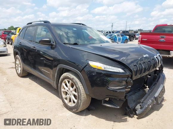 2016 Jeep Cherokee Sport with VIN 1C4PJLAB5GW297349, listed as a IAAI auction lot 42367544 with 142,930 mi miles and . Bid and sale history available at DreamBid. Image 1.