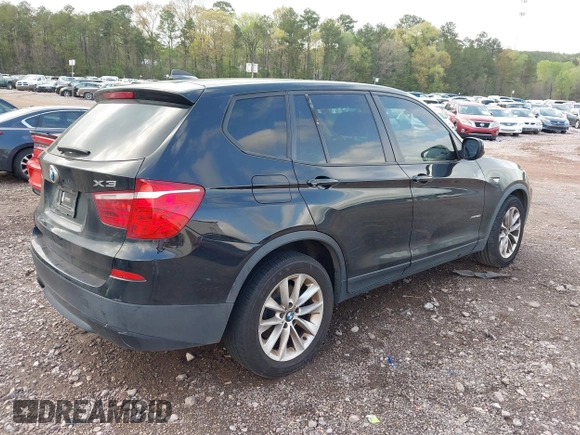 2013 BMW X3 xDrive28i with VIN 5UXWX9C51D0A21397, listed as a IAAI auction lot 41920794 with 158,593 mi miles. Bid and sale history available at carsss.com. Image 4.