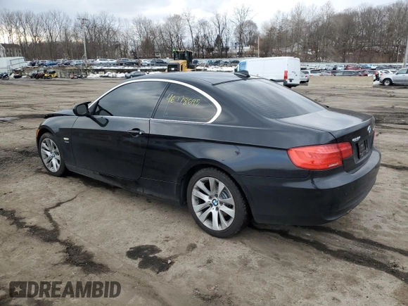 2012 BMW 3 Series 328i xDrive with VIN WBAKF5C52CE657608, listed as a Copart auction lot 46778695 with 113,576 mi miles and Salvage Title. Bid and sale history available at carsss.com. Image 2.