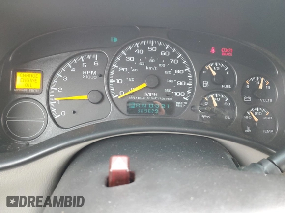 2001 Chevrolet Suburban LS with VIN 3GNEC16T11G166021, listed as a Copart auction lot 46062145 with 309,029 mi miles and Salvage Title. Bid and sale history available at carsss.com. Image 9.