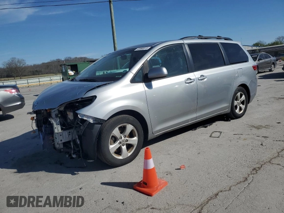 2015 Toyota Sienna LE AAS with VIN 5TDKK3DC6FS642415, listed as a Copart auction lot 49990815 with 259,240 mi miles and Clean Title. Bid and sale history available at DreamBid. Image 1.