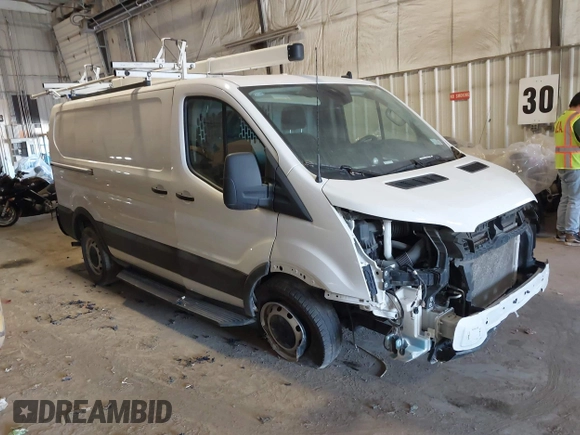 2023 Ford Transit Cargo with VIN 1FTBR1Y86PKA79798, listed as a IAAI auction lot 40155361 with 28,670 mi miles and . Bid and sale history available at DreamBid. Image 1.