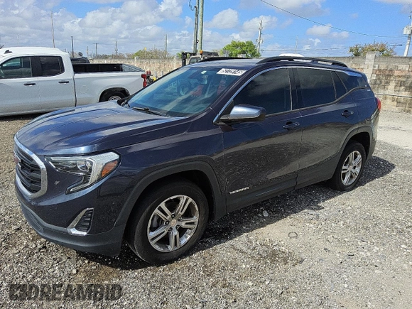 2019 GMC Terrain SLE with VIN 3GKALMEV2KL162116, listed as a Copart auction lot 52729145 with 129,995 mi miles and Clean Title. Bid and sale history available at carsss.com. Image 1.