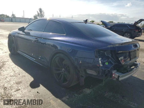 2019 Audi RS 5 z VIN WUAPWAF57KA900996, wystawiony jako Copart lot #48314134 z przebiegiem 19 682 mil mil oraz . Historia ofert i sprzedaży dostępna na DreamBid. Obrazek 2.