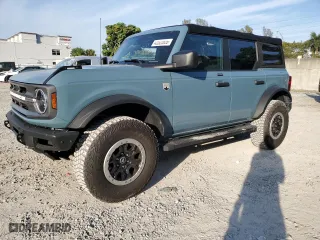2021 Ford Bronco with VIN 1FMDE5DH5MLA96921, listed as a Copart auction lot 42522835 with 24,485 mi miles and Salvage Title. Bid and sale history available at carsss.com. Image 1.