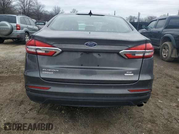 2020 Ford Fusion SE with VIN 3FA6P0HD9LR165097, listed as a Copart auction lot 43706455 with 44,281 mi miles and Salvage Title. Bid and sale history available at carsss.com. Image 6.