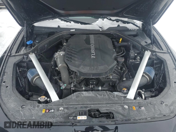 2023 Genesis G70 3.3T with VIN KMTG54TE5PU122081, listed as a Copart auction lot 45545305 with 17,674 mi miles and Salvage Title. Bid and sale history available at DreamBid. Image 11.