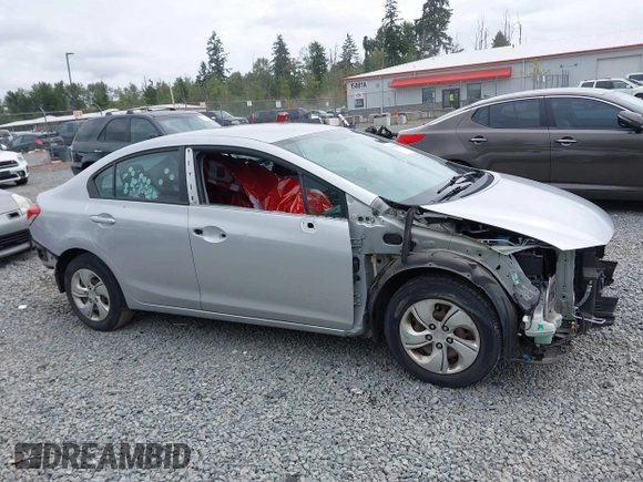 2015 Honda Civic LX with VIN 19XFB2F52FE227385, listed as a IAAI auction lot 42604820 with 51,354 mi miles and . Bid and sale history available at DreamBid. Image 14.