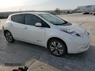 2015 Nissan LEAF SV with VIN 1N4AZ0CP2FC305774, listed as a Copart auction lot 50722495 with 64,142 mi miles and Salvage Title. Bid and sale history available at carsss.com. Image 4.