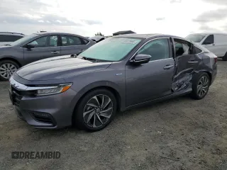 2022 Honda Insight Touring with VIN 19XZE4F91NE013697, listed as a Copart auction lot 46377865 with 36,824 mi miles and Salvage Title. Bid and sale history available at carsss.com. Image 1.
