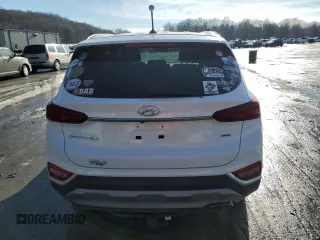 2020 Hyundai Santa Fe SE with VIN 5NMS2CAD6LH293025, listed as a Copart auction lot 72199192 with 24,059 mi miles. Bid and sale history available at carsss.com. Image 6.