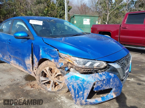 2021 Nissan Sentra SV with VIN 3N1AB8CV1MY204499, listed as a IAAI auction lot 41678411 with 60,813 mi miles and . Bid and sale history available at DreamBid. Image 6.