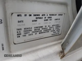 2008 Chevrolet Aveo LT z VIN KL1TG56608B263677, wystawiony jako Copart lot #44495655 z przebiegiem 131 918 mil mil oraz Szkoda całkowita • Salvage title. Historia ofert i sprzedaży dostępna na DreamBid. Obrazek 12.
