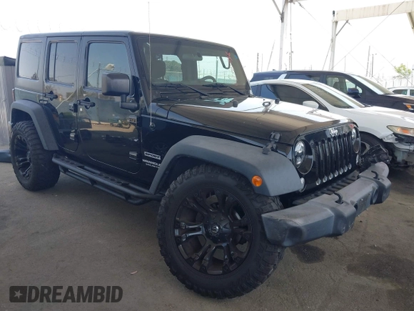 2016 Jeep Wrangler Unlimited Sport with VIN 1C4BJWDG7GL155900, listed as a IAAI auction lot 42380356 with 78,582 mi miles and . Bid and sale history available at DreamBid. Image 1.