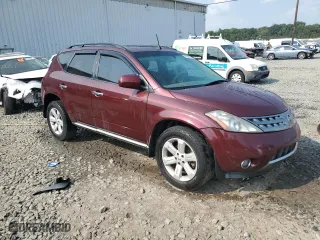 2007 Nissan Murano S with VIN JN8AZ08W47W601376, listed as a Copart auction lot 67046704 with 187,088 mi miles and Salvage Title. Bid and sale history available at carsss.com. Image 4.