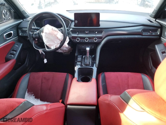 2023 Acura Integra w/A-Spec Technology Package with VIN 19UDE4H61PA001098, listed as a Copart auction lot 43847015 with 46,612 mi miles and Salvage Title. Bid and sale history available at carsss.com. Image 8.