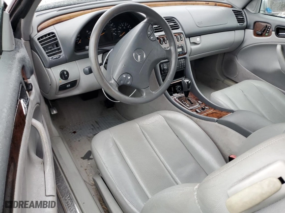 2002 Mercedes-Benz CLK-Class with VIN WDBLK65G32T120293, listed as a Copart auction lot 74667634 with 145,957 mi miles and Salvage Title. Bid and sale history available at carsss.com. Image 8.