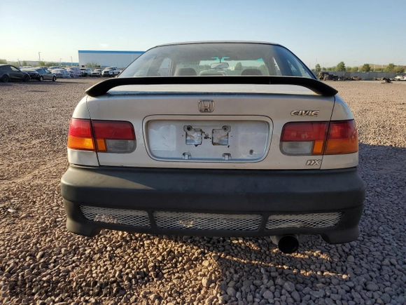 1996 Honda Civic DX with VIN 1HGEJ6123TL038087, listed as a Copart auction lot 73324574 with 159,772 mi miles and Salvage Title. Bid and sale history available at carsss.com. Image 6.