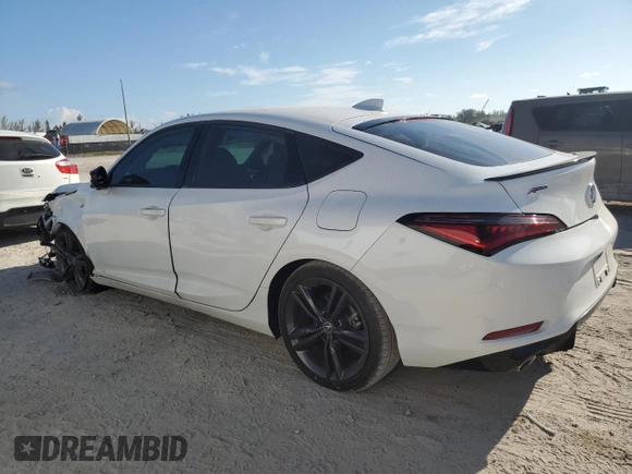 2023 Acura Integra w/A-Spec Package with VIN 19UDE4H34PA002414, listed as a Copart auction lot 73917954 with 2,171 mi miles and Salvage Title. Bid and sale history available at carsss.com. Image 2.