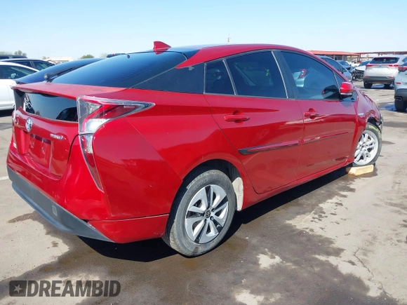 2016 Toyota Prius Four with VIN JTDKARFU2G3519256, listed as a IAAI auction lot 41690372 with 179,268 mi miles. Bid and sale history available at carsss.com. Image 4.