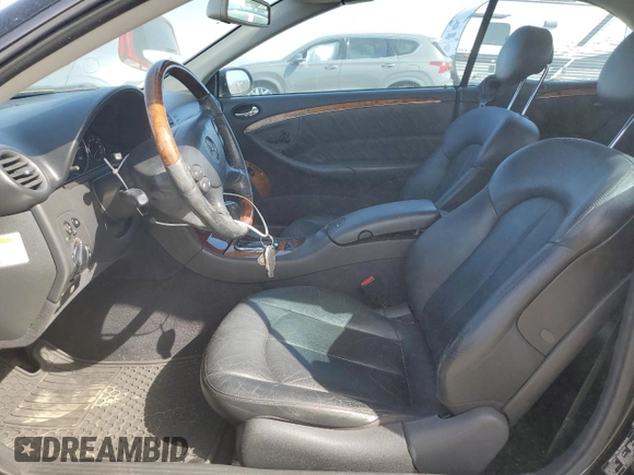 2005 Mercedes-Benz CLK 500 with VIN WDBTK75GX5T045859, listed as a Copart auction lot 51100995 with 130,761 mi miles and Salvage title. Bid and sale history available at DreamBid. Image 7.