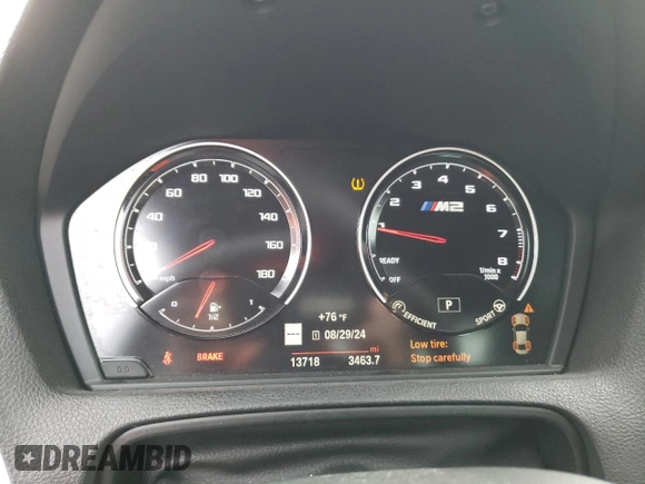 2021 BMW M2 Competition with VIN WBS2U7C0XM7G66051, listed as a Copart auction lot 69102004 with 13,718 mi miles and Salvage Title. Bid and sale history available at carsss.com. Image 9.