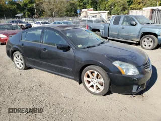2008 Nissan Maxima 3.5 SE with VIN 1N4BA41E48C827541, listed as a Copart auction lot 76682744 with 0 mi miles and Salvage Title. Bid and sale history available at carsss.com. Image 4.