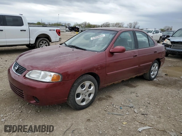 2003 Nissan Sentra XE z VIN 3N1CB51D73L810032, wystawiony jako Copart lot #51534045 z przebiegiem 170 969 mil mil oraz Szkoda całkowita • Salvage title. Historia ofert i sprzedaży dostępna na DreamBid. Obrazek 1.