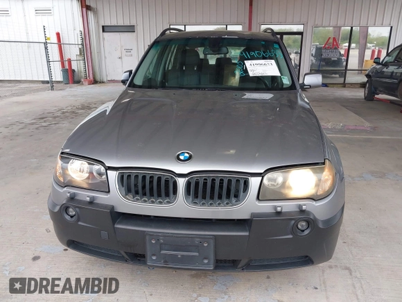 2005 BMW X3 3.0i with VIN WBXPA93495WD18319, listed as a IAAI auction lot 41906633 with 185,090 mi miles. Bid and sale history available at carsss.com. Image 6.