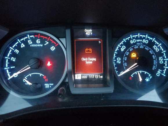 2016 Toyota Tacoma SR with VIN 5TFSX5EN0GX041364, listed as a Copart auction lot 42116985 with 117,151 mi miles and Salvage Title. Bid and sale history available at carsss.com. Image 9.