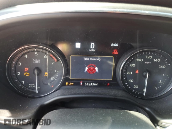 2020 Cadillac CT5 Premium Luxury with VIN 1G6DN5RK1L0128842, listed as a Copart auction lot 55030985 with 51,533 mi miles and Non Repairable. Bid and sale history available at DreamBid. Image 9.