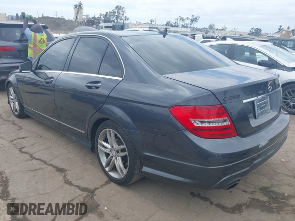 2013 Mercedes-Benz C 250 Sport with VIN WDDGF4HBXDR267535, listed as a IAAI auction lot 42036663 with 96,604 mi miles and . Bid and sale history available at carsss.com. Image 3.