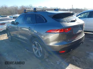 2017 Jaguar F-Pace 35t Prestige with VIN SADCK2BV8HA897199, listed as a IAAI auction lot 41315172 with 77,348 mi miles and . Bid and sale history available at DreamBid. Image 3.