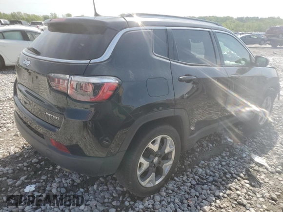 2020 Jeep Compass Limited z VIN 3C4NJCCBXLT187577, wystawiony jako Copart lot #55082235 z przebiegiem 81 387 mil mil oraz Szkoda całkowita • Salvage title. Historia ofert i sprzedaży dostępna na DreamBid. Obrazek 3.