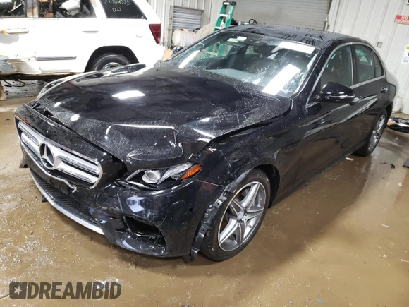2017 Mercedes-Benz E-Class E 300 Luxury with VIN WDDZF4KB5HA151066, listed as a Copart auction lot 37743513 with 57,080 mi miles. Bid and sale history available at carsss.com. Image 1.