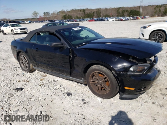 2012 Ford Mustang V6 with VIN 1ZVBP8EM1C5212795, listed as a Copart auction lot 49974445 with 105,197 mi miles and Salvage Title. Bid and sale history available at carsss.com. Image 4.